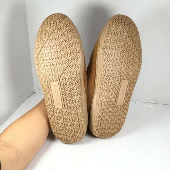 Guide Gear Men's Leather Bootie Slippers Faux Fur Lined Size 8 Brown - Picture 8 of 9